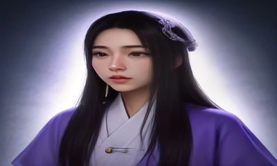 数字插画师创作的现代工笔美人图，融合传统线描技法与现代色彩体系，在Procreate软件中完成，发布于社交媒体获得大量转发